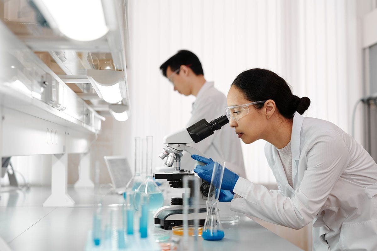 doctor examining something