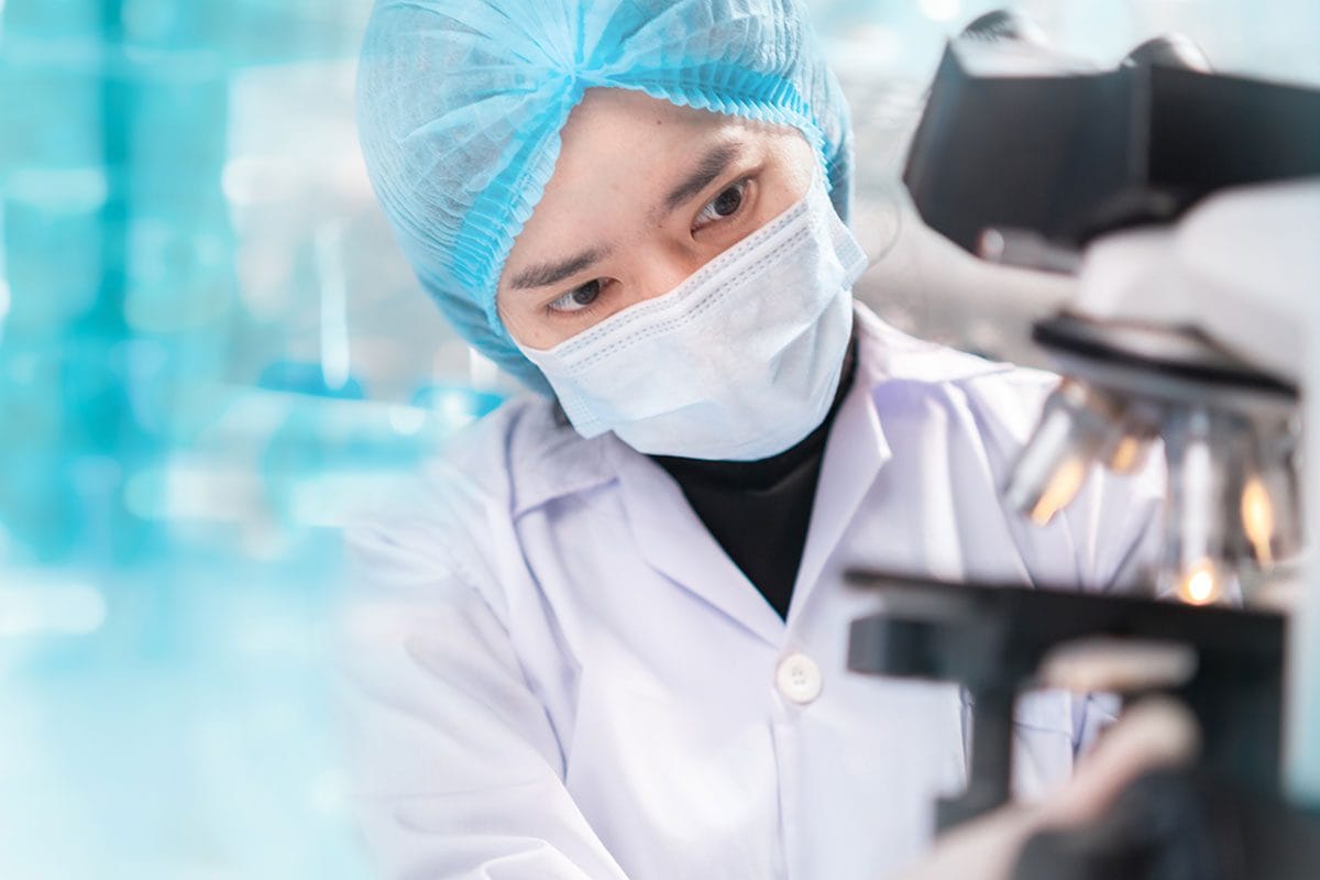 doctor examining something